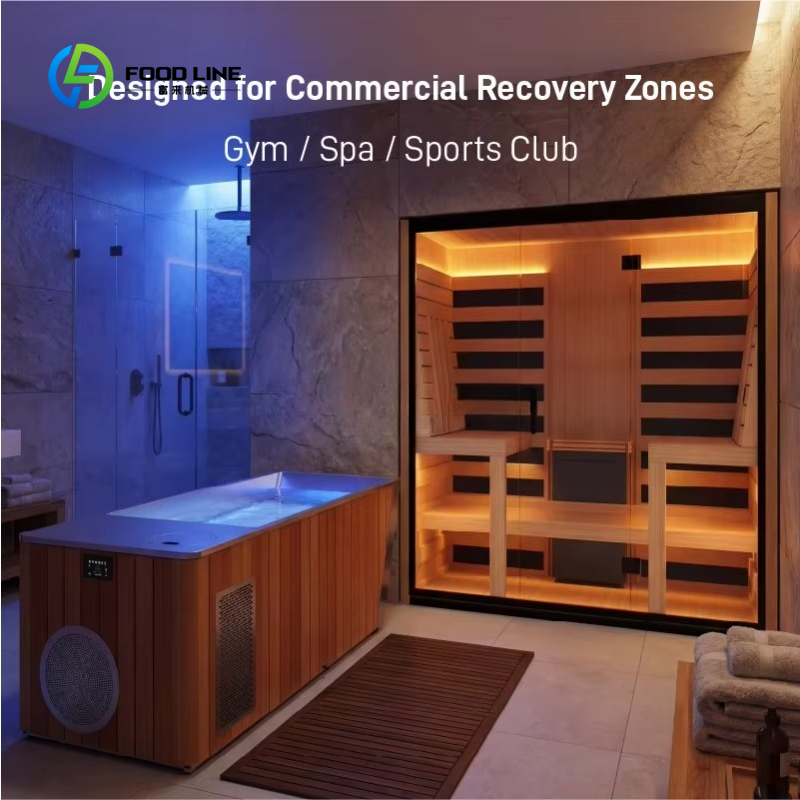 Spa Wellness Gym - Customized Commercial Sauna Ice Bath Contrast