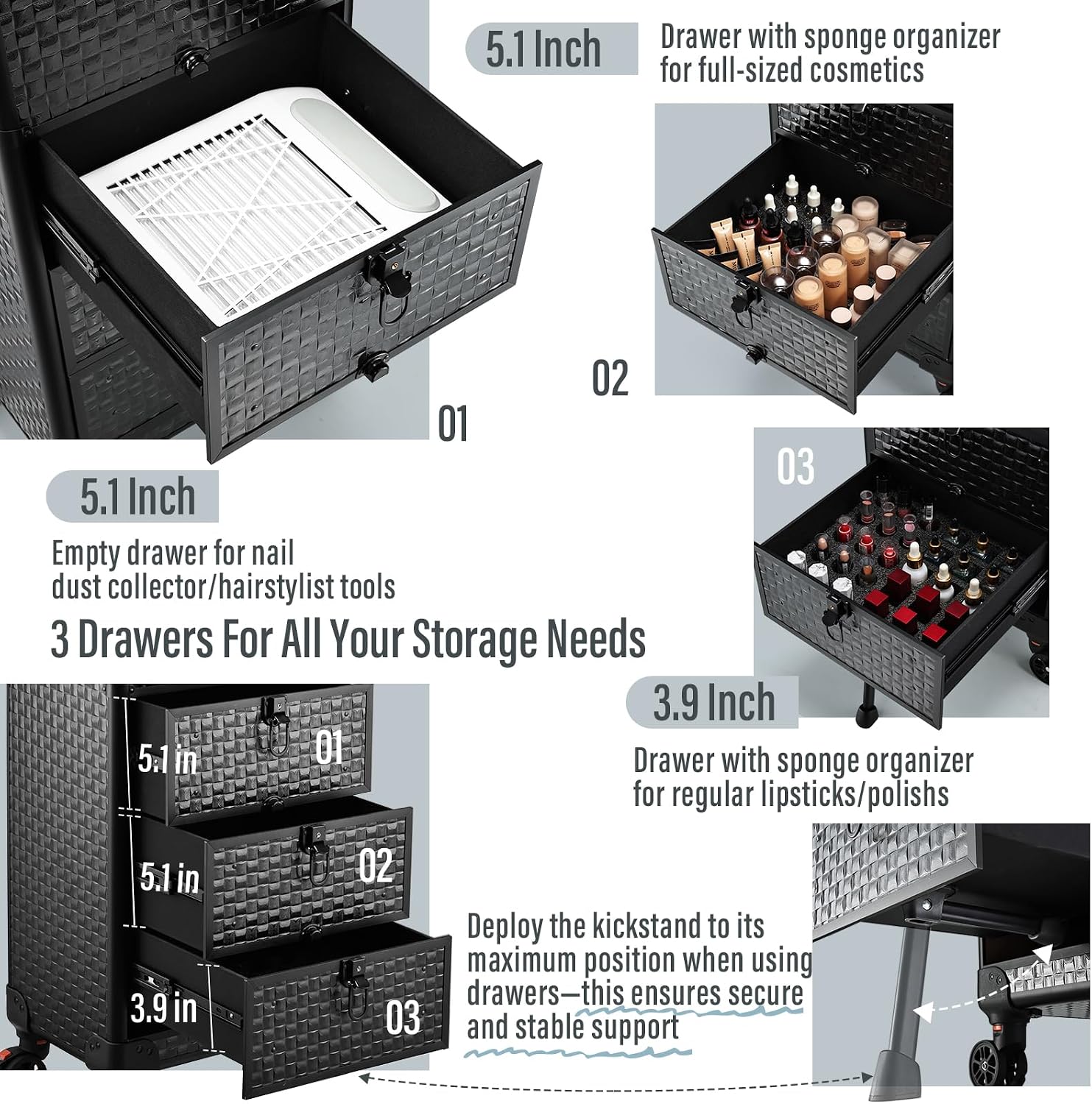 Rolling Salon Cart with 3 Draw - Spa & Wellness Hotel Diamond Ustroń ulasan dan harga