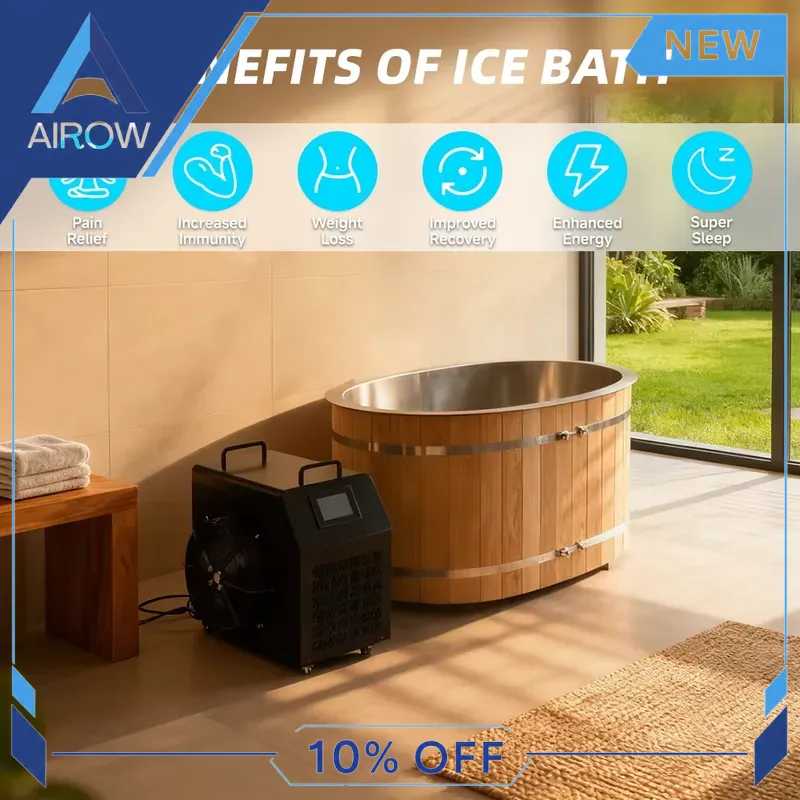 for Wood Cold Plunge Tub 1HP C - Spa Wellness Gym ulasan dan harga