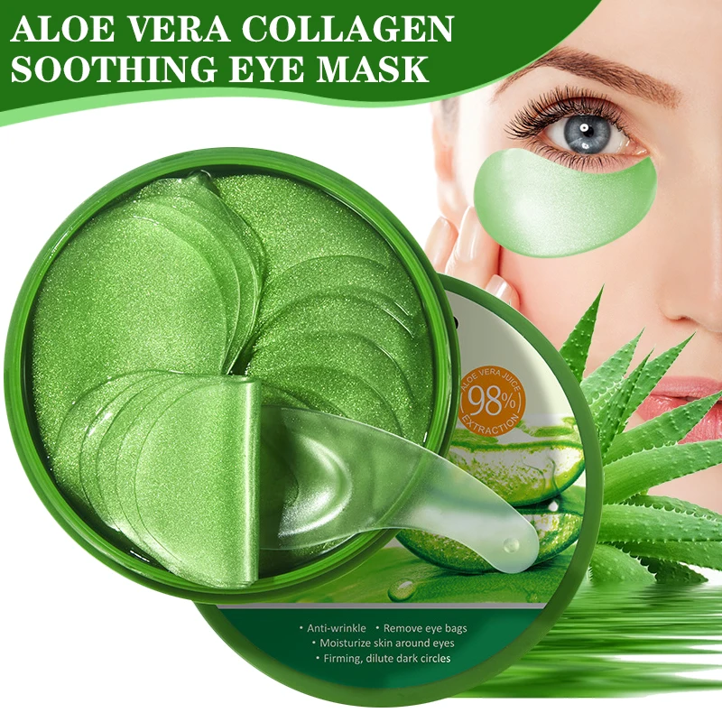 60pcs Aloe Vera Collagen Eye M - Microneedle Patch Eye ulasan dan harga