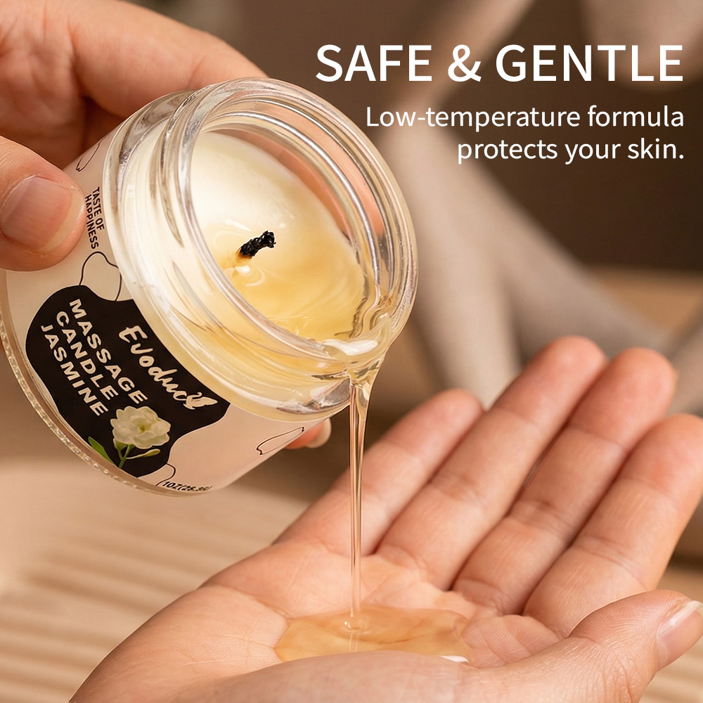 Massage Oil Candle Jasmine Soy - Massage Candle Melting ulasan dan harga
