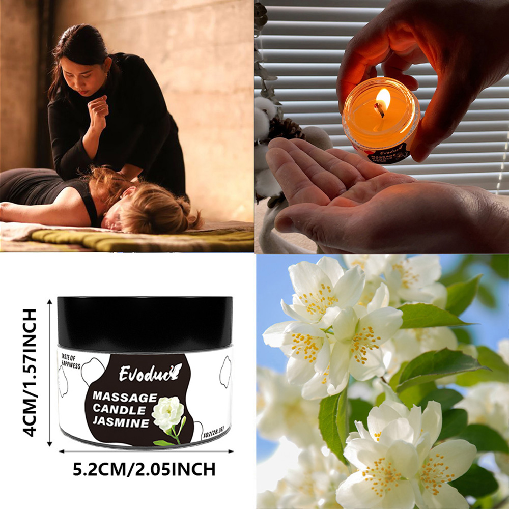 Massage Oil Candle Jasmine Soy - Massage Candle Melting ulasan dan harga