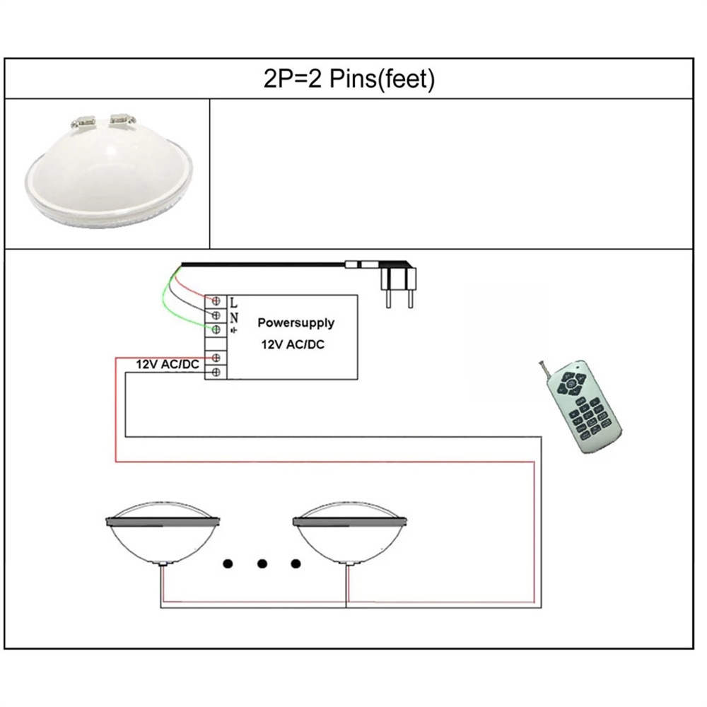 12W PAR56 RGB LED Underwater L - Xy Spa & Wellness ulasan dan harga