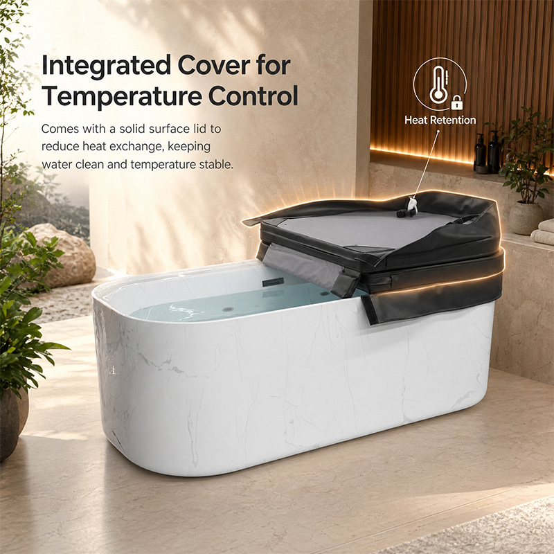 Acrylic Cold Plunge Tub Marble - Spa Wellness Gym ulasan dan harga