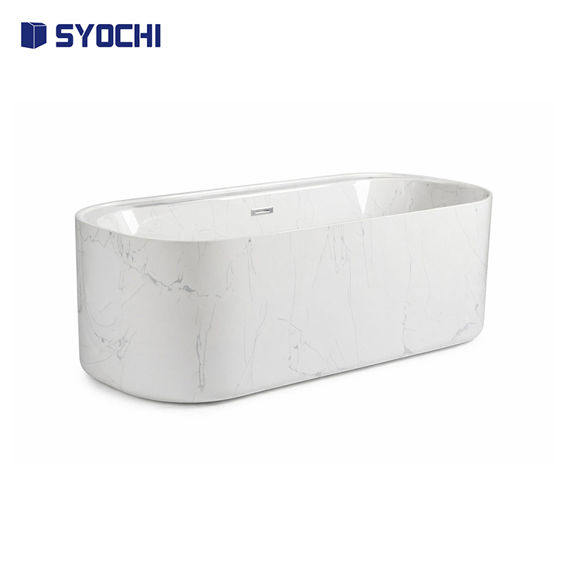 Acrylic Cold Plunge Tub Marble - Spa Wellness Gym ulasan dan harga