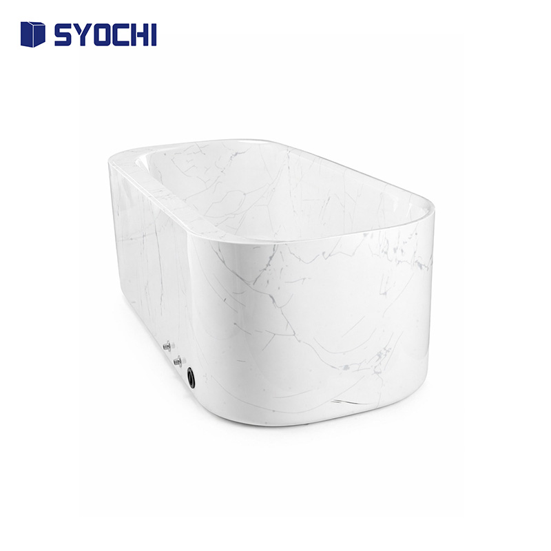 Acrylic Cold Plunge Tub Marble - Spa Wellness Gym ulasan dan harga