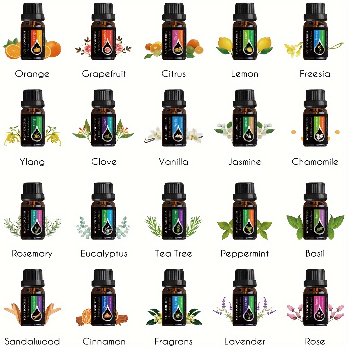 20pcs/set Black Classic Essent - Spa Wellness Massage ulasan dan harga